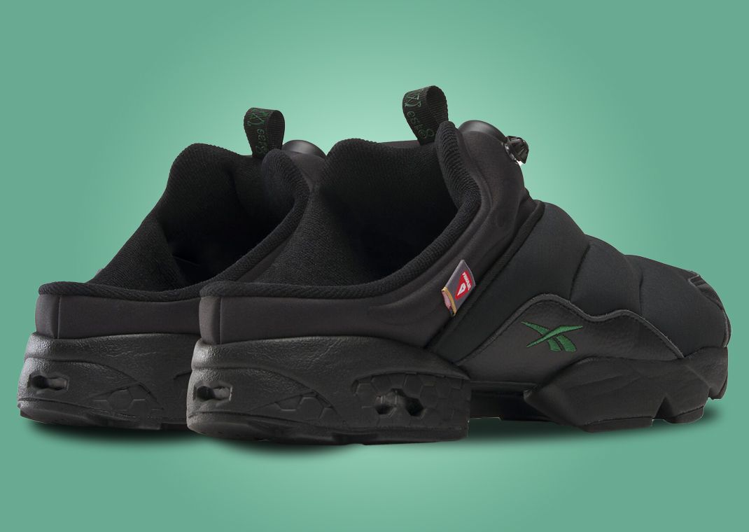 SOUTH2 WEST8 x Reebok IPF Mule Black Green Heel Angle