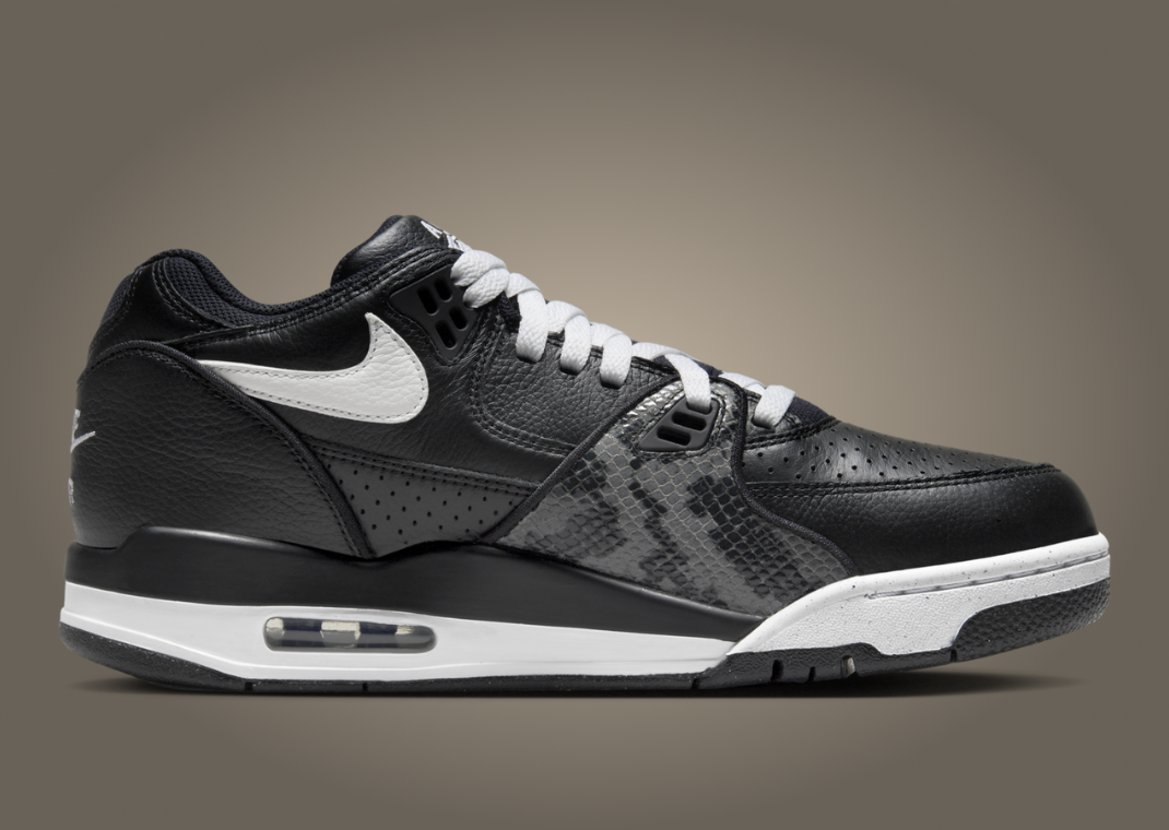 Stussy x Nike Air Flight 89 Low SP Black White Medial