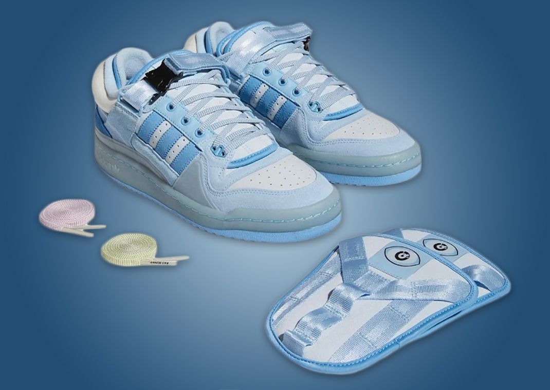 Bad Bunny x adidas Forum Buckle Low Blue Tint