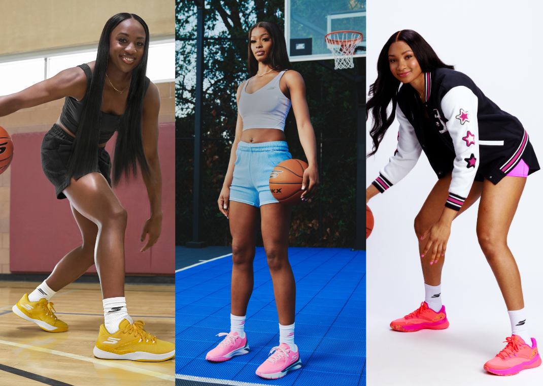 Jackie Young (left), Rickea Jackson (center), and Kiki Iriafen (right)