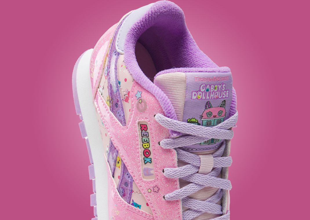 Gabby’s Dollhouse x Reebok Classic Leather Step N' Flash 2.0 (PS) Detail