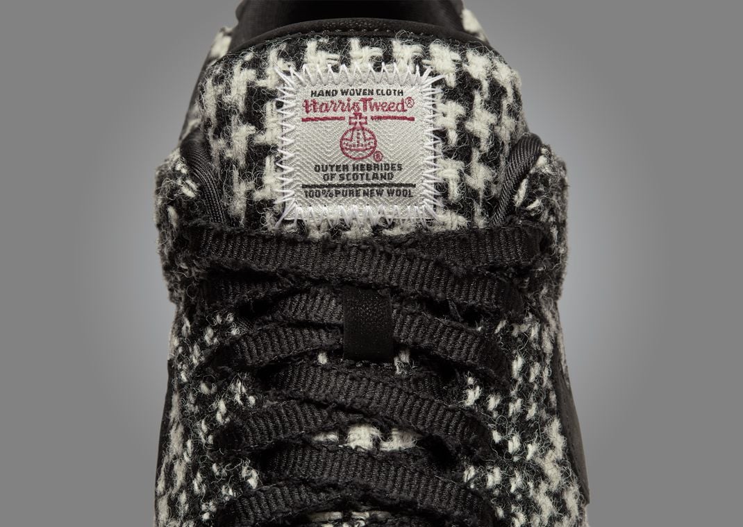 Harris Tweed x Nike Dunk Low Black White