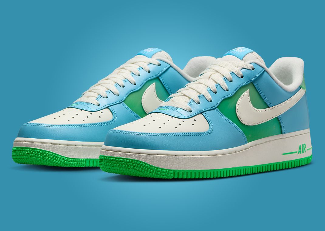 Nike Air Force 1 Low Aquarius Blue Green Shock