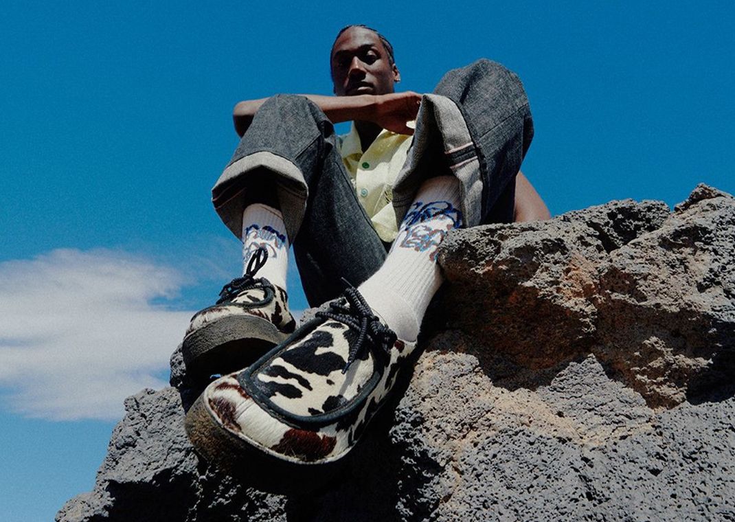 Brain Dead x Clarks Originals Desert Nomad On-Foot Front