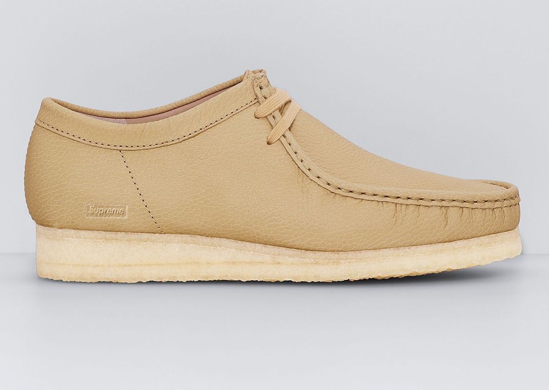 Supreme x Clarks Originals Wallabee Reflective Tan Lateral