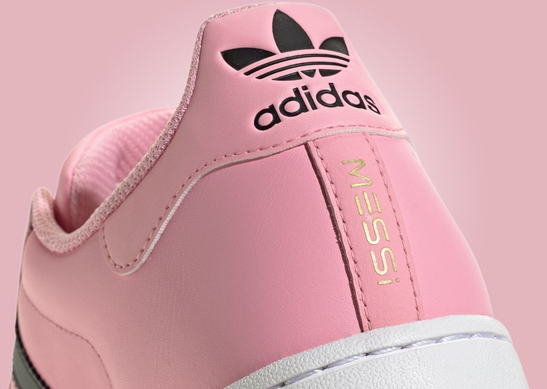 Lionel Messi x adidas Superstar Inter Miami CF Heel Detail