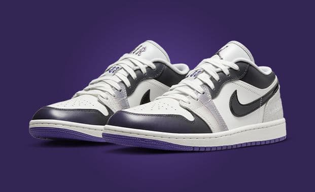 Air Jordan 1 Low SE Cement Grey Field Purple (W)