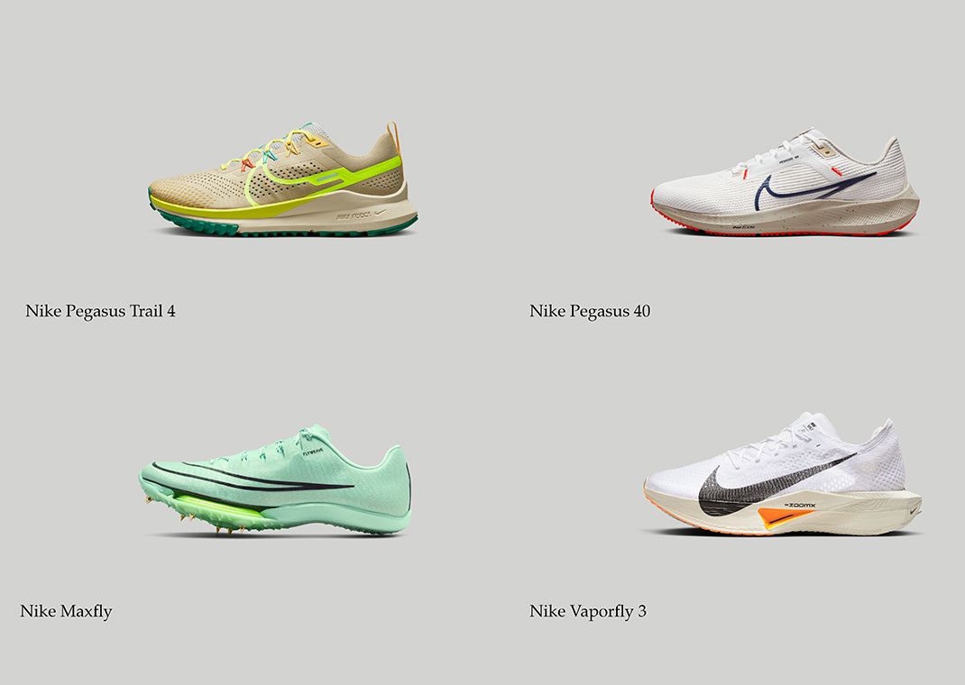 A Portion Of Nike Running's Offerings For 2023