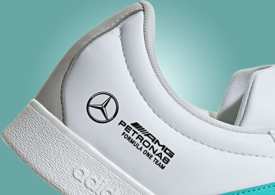 Mercedes AMG Petronas Formula One Team x adidas VL Court Cloud White Heel