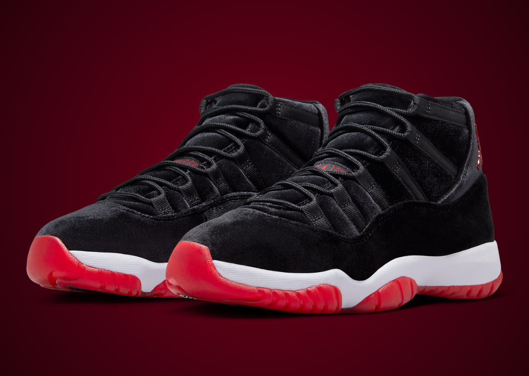 The Women s Exclusive Air Jordan 11 Bred Velvet Releases November 2024