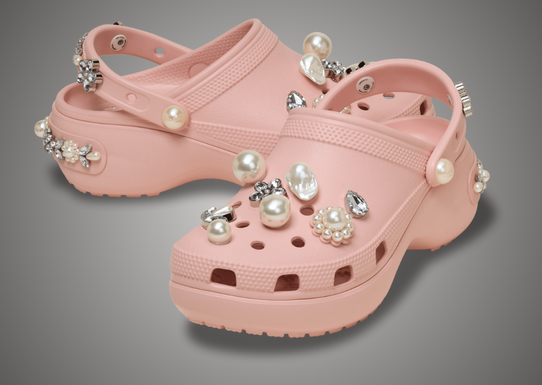 Simone Rocha x Crocs Classic Clog Pink Rose - Angle