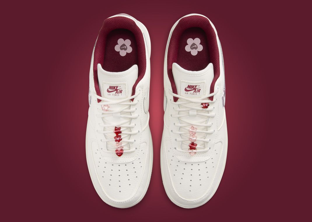 The Nike Air Force 1 Low Valentine's Day Glitter Swoosh