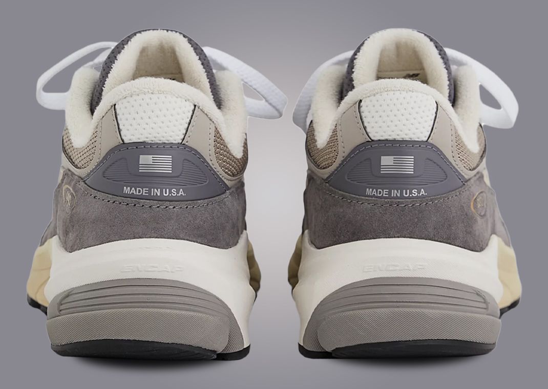 New Balance 990v6 Made in USA Castlerock Moonrock Heel