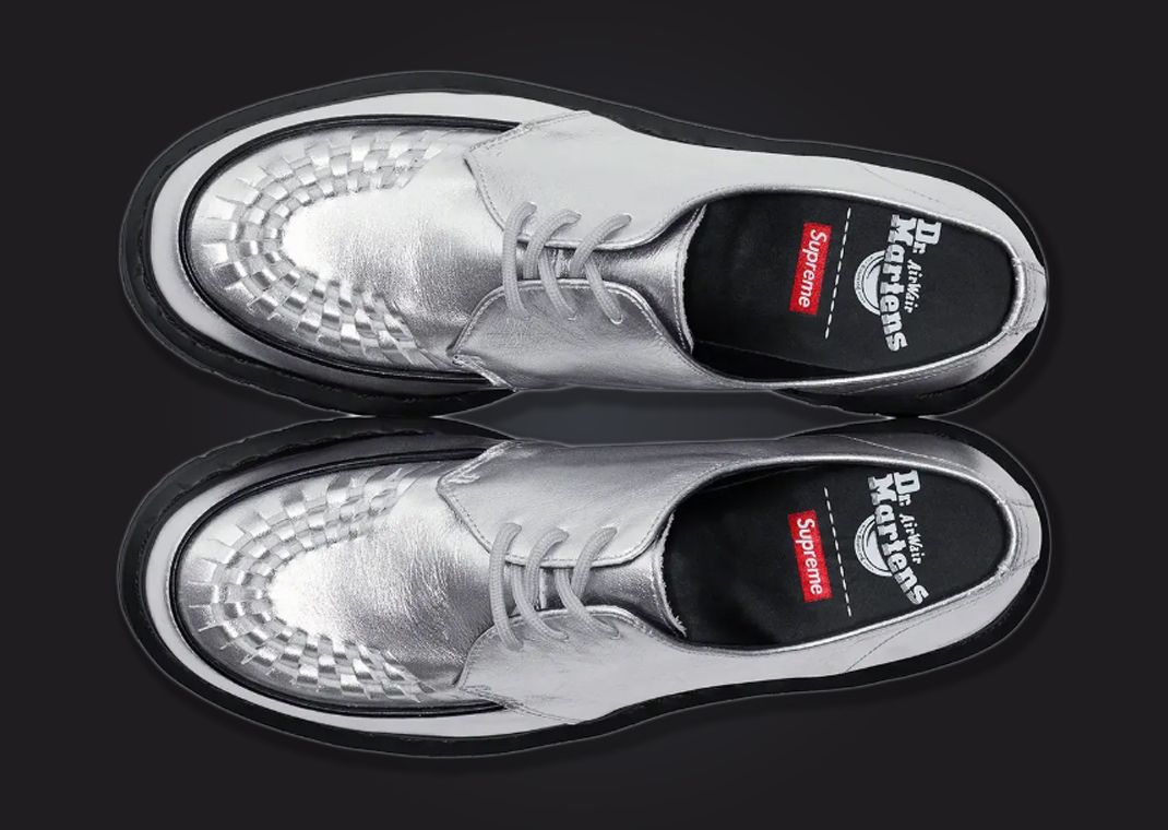 Supreme x Dr. Martens Ramsey Creeper Metallic Silver Top