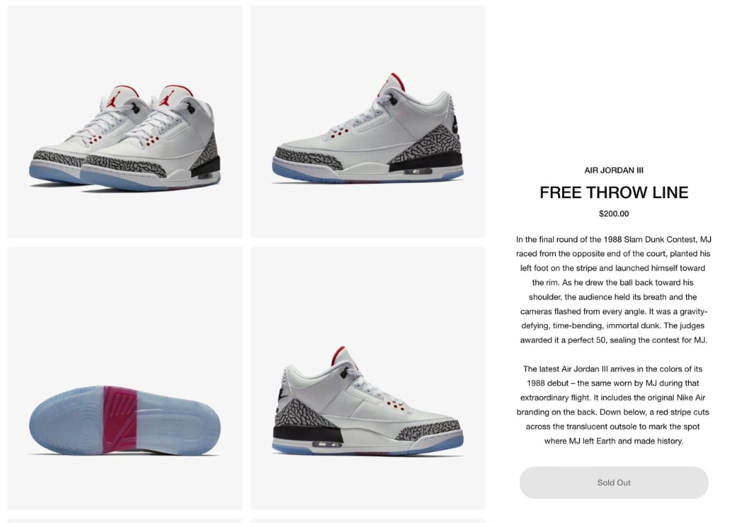 Air Jordan 3 Free Throw Line L