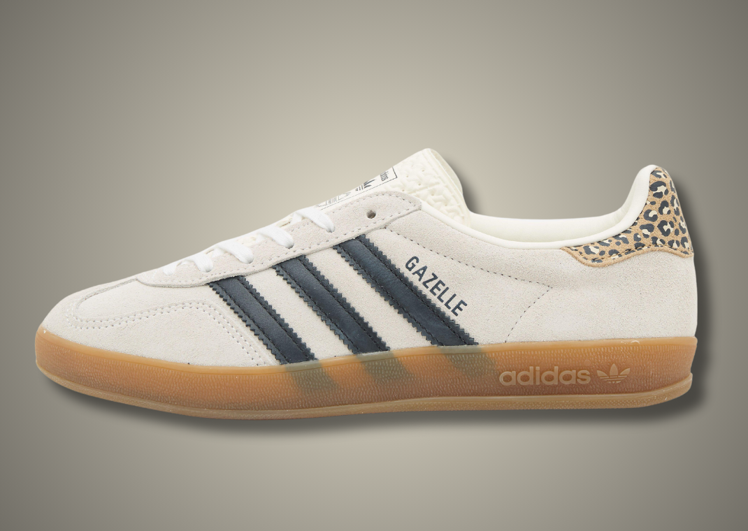 adidas Gazelle Indoor Leopard Print Cream Lateral