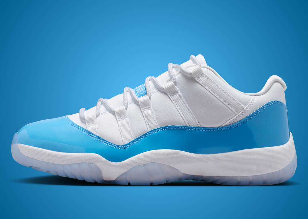 Air Jordan 11 Retro Low White University Blue - Lateral