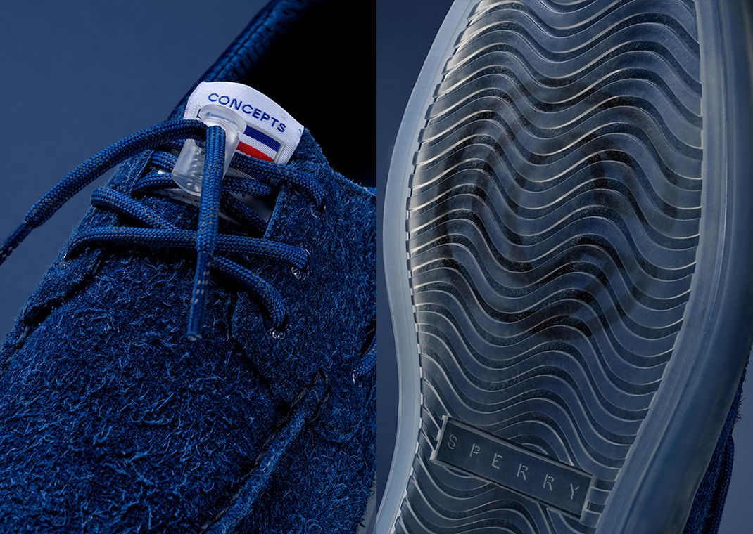 Concepts x Sperry Authentic Original Boat Shoe Dawn to Dusk Dusky Navy Detail