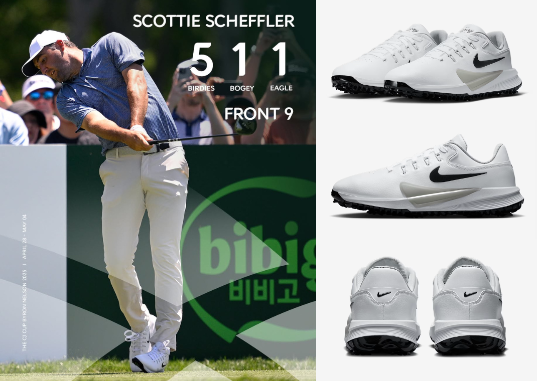 Scottie Scheffler In The Nike Victory Pro 4 During Byron Nelson