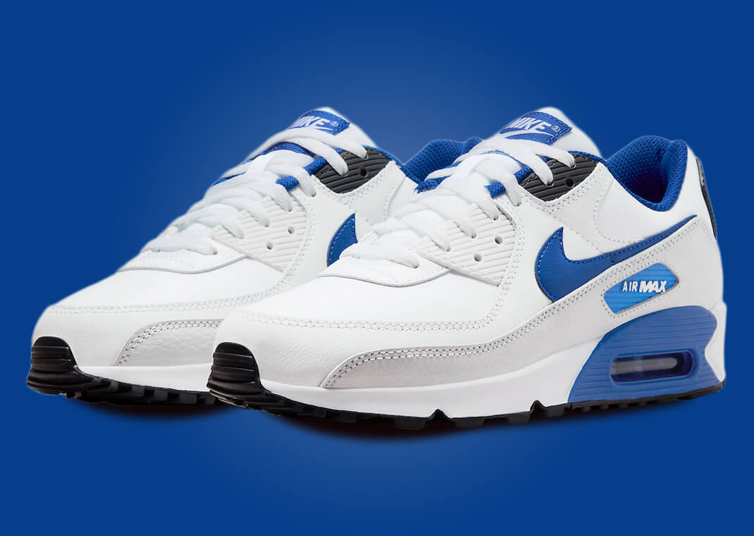 Nike Air Max 90 White Game Royal Photon Dust