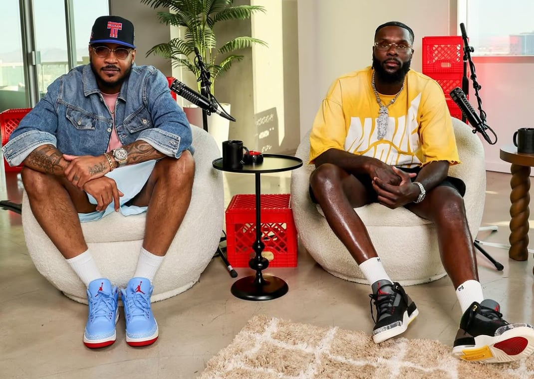 Lance Stevenson and Carmelo Anthony Wearing Rare Jordan 3s