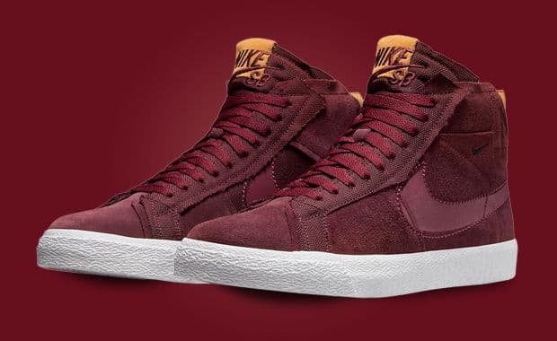 Night Maroon Patchwork Dresses The Nike SB Zoom Blazer Mid