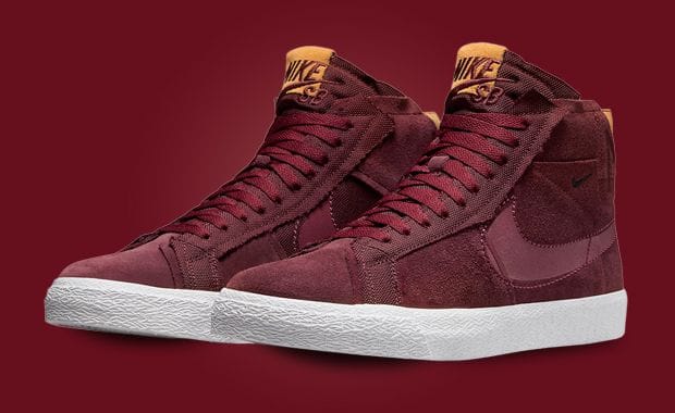 Night Maroon Patchwork Dresses The Nike SB Zoom Blazer Mid