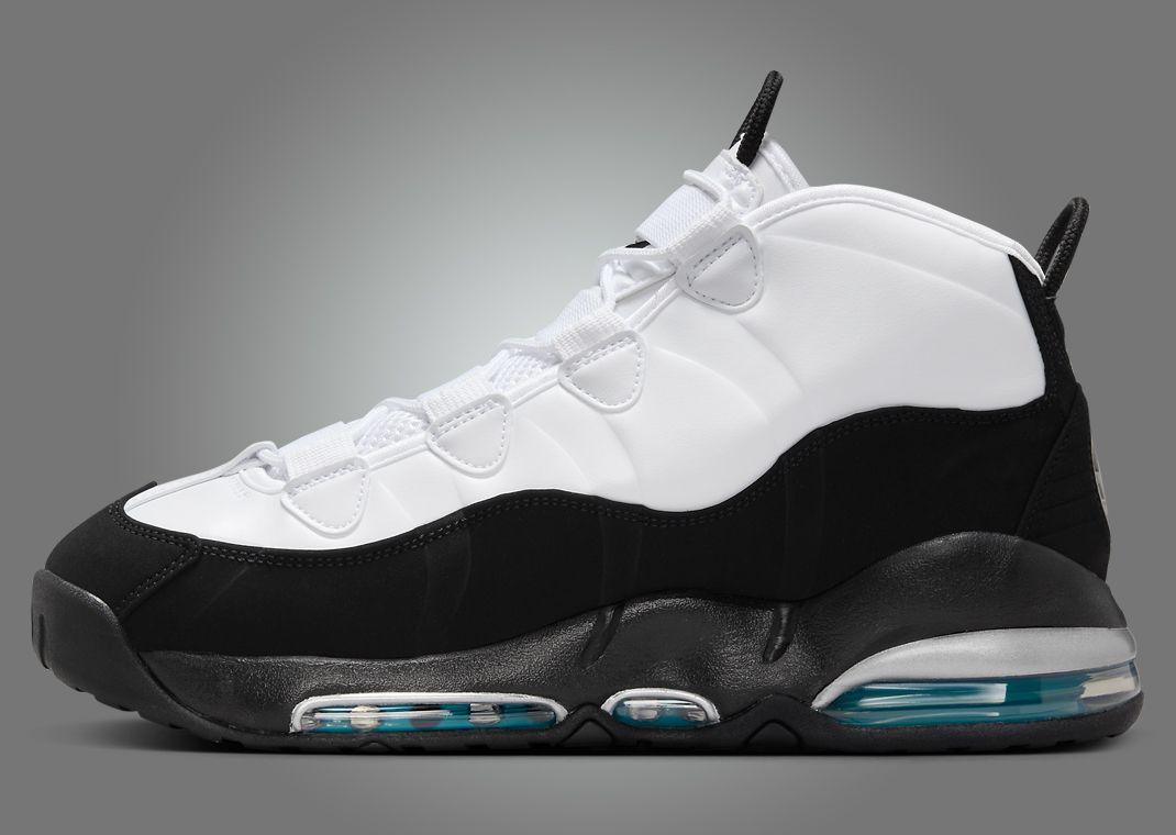 air max uptempo 95 white black teal