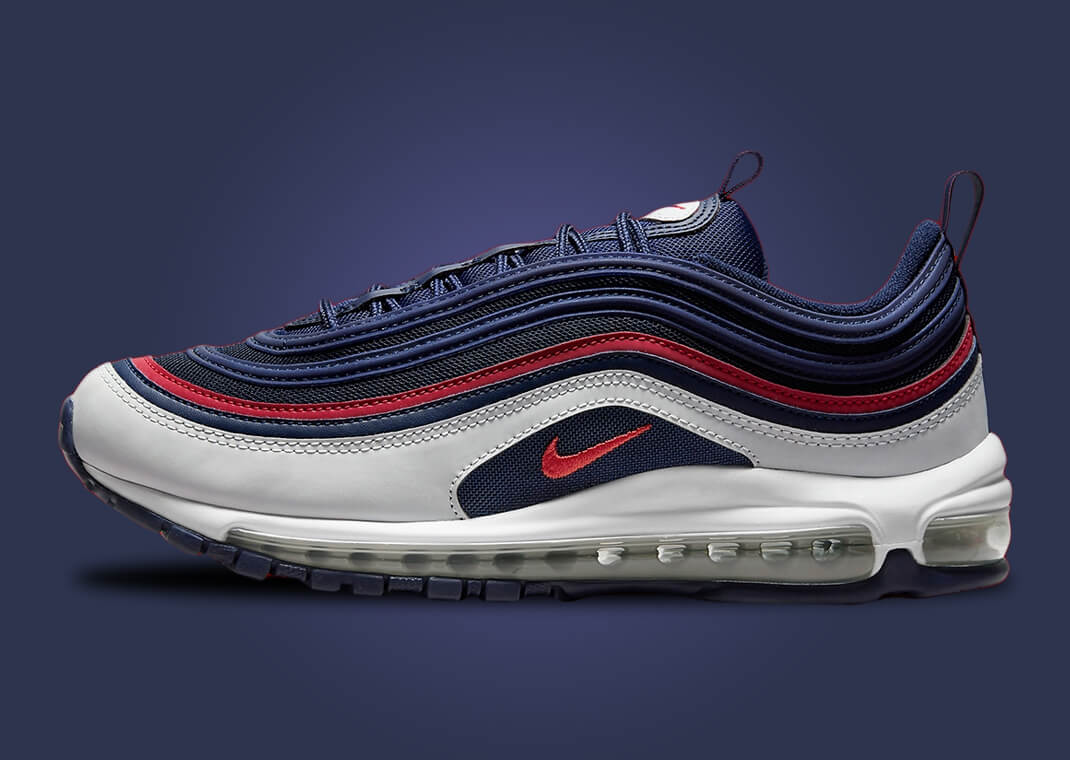 nike air max 97 blue red white