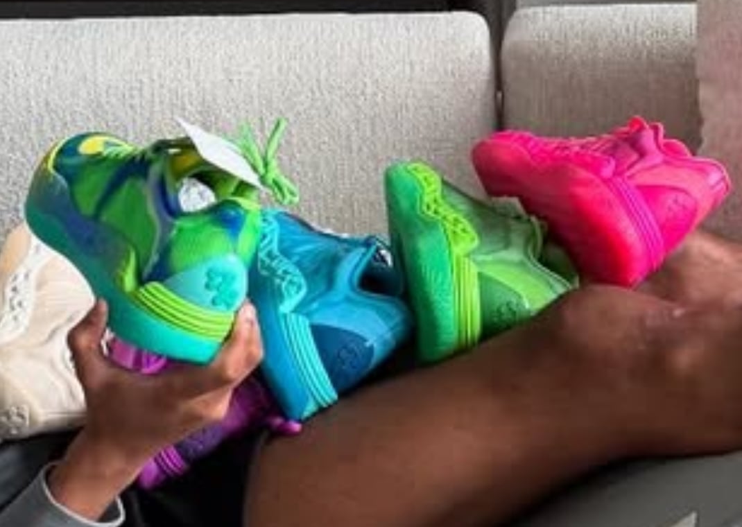 Tyrese Haliburton with new colors of the Puma Hali 1
