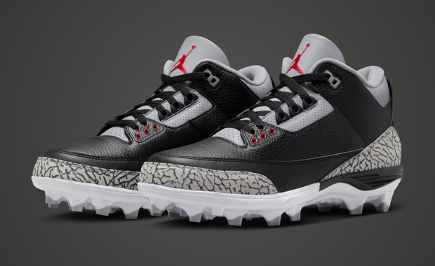 Air Jordan 3 Mid TD Cleat Black Cement