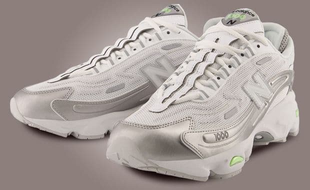 New Balance 1000D Silver Metallic Mint