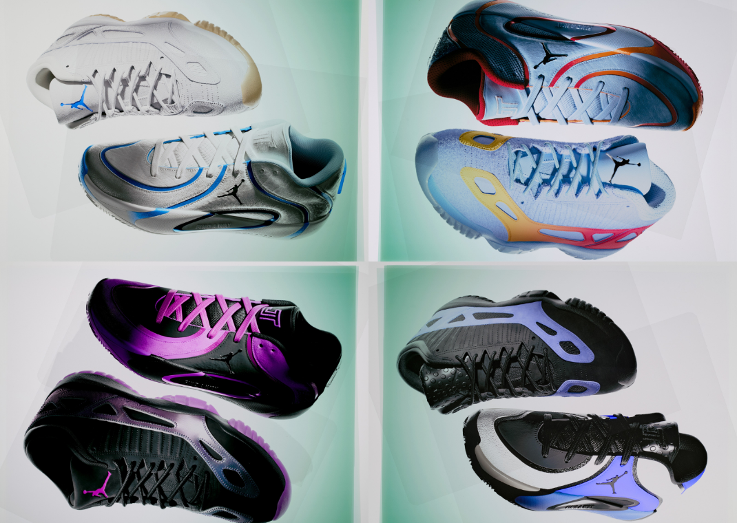 Jayson Tatum Jordan World Tour Pack Japan (top left), St. Louis (top right), Shanghai (bottom left), and London (bottom right)