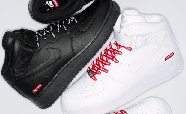 The Supreme x Nike Air Force 1 Mid Pack Releases August 2024