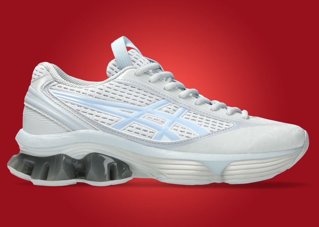 Kiko Kostadinov x Asics US6-S Gel-Kinetic Fluent Glacier Grey Lateral