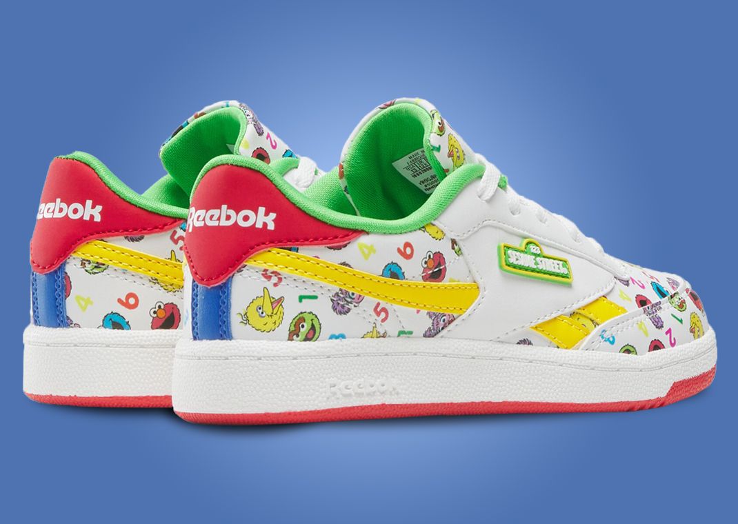 Sesame Street x Reebok Club C Revenge Multi-Color Heel Angle