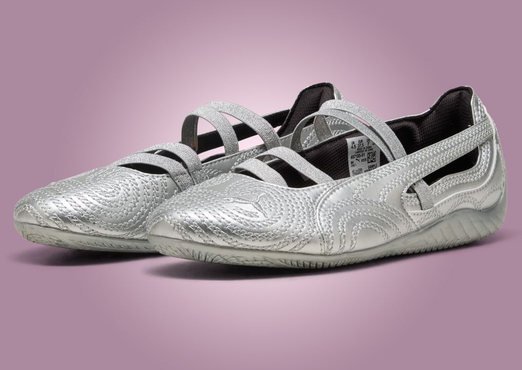 Wicked x Puma Speedcat Ballet Silver Slippers (W) - Angle