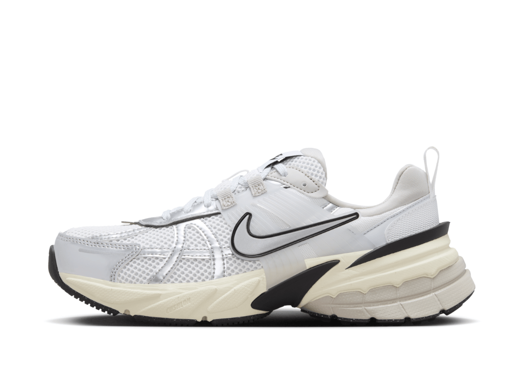Nike V2K Run Summit White Metallic Silver (W) Lateral