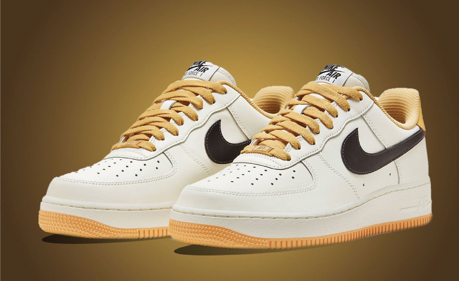 Bold Gold Accents Arrive On This Nike Air Force 1 Low