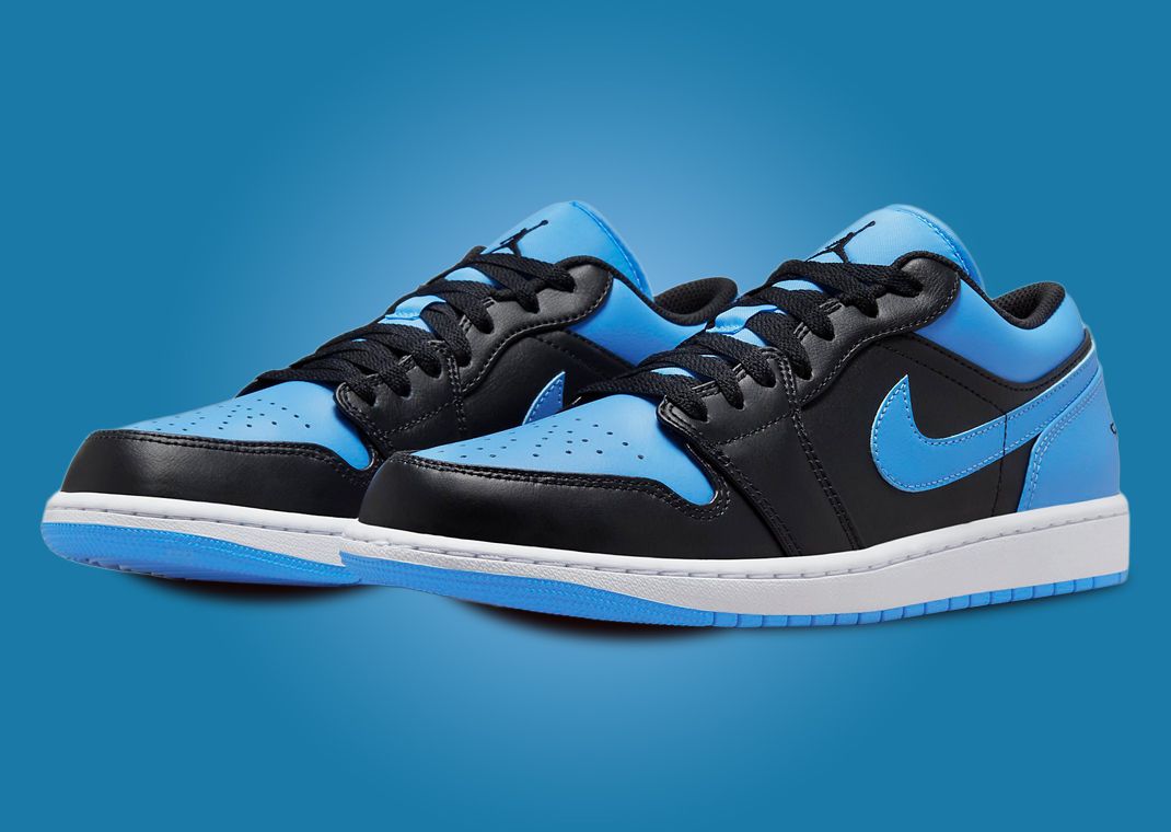 Air Jordan 1 Low Black University Blue