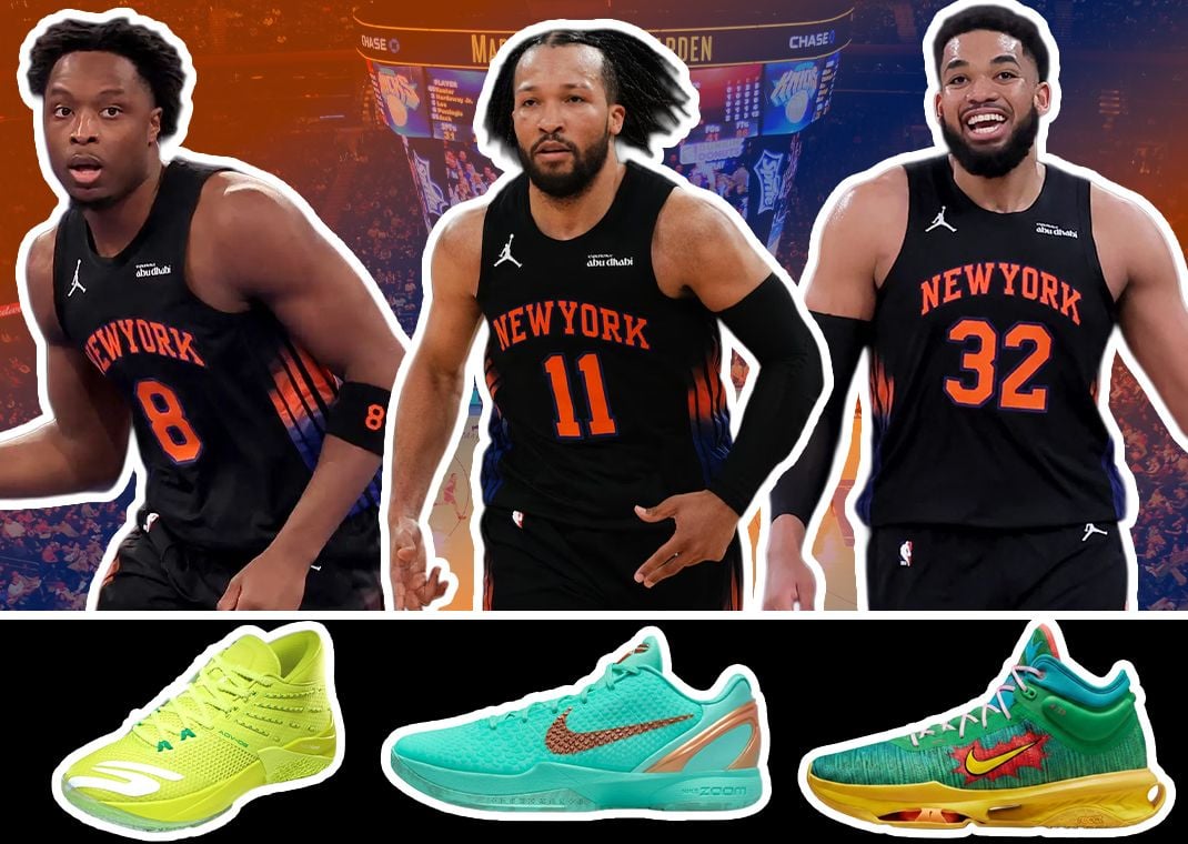 OG Anunoby, Jalen Brunson, and Karl-Anthony Towns