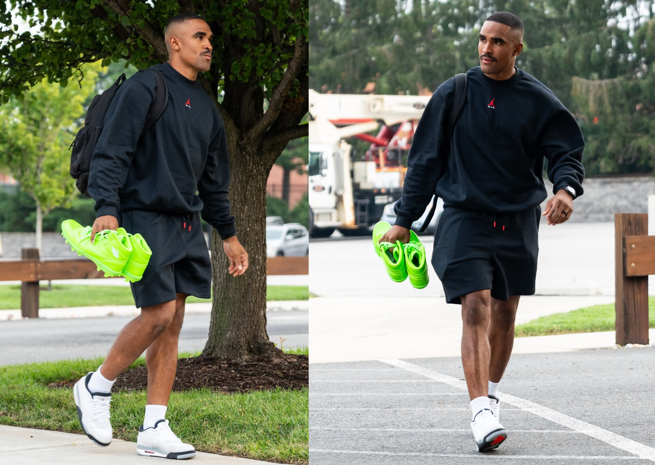 Jalen Hurts Air Jordan 1 Mid Kelly Green
