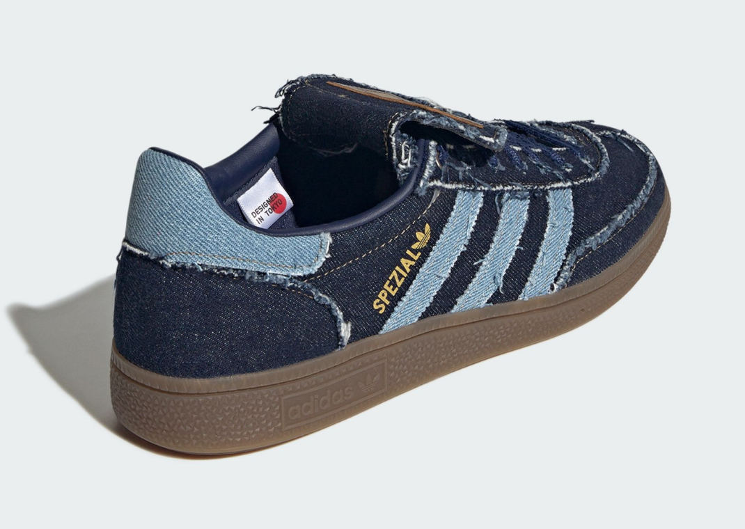 atmos x adidas Handball Spezial LT Denim - Heel Angle