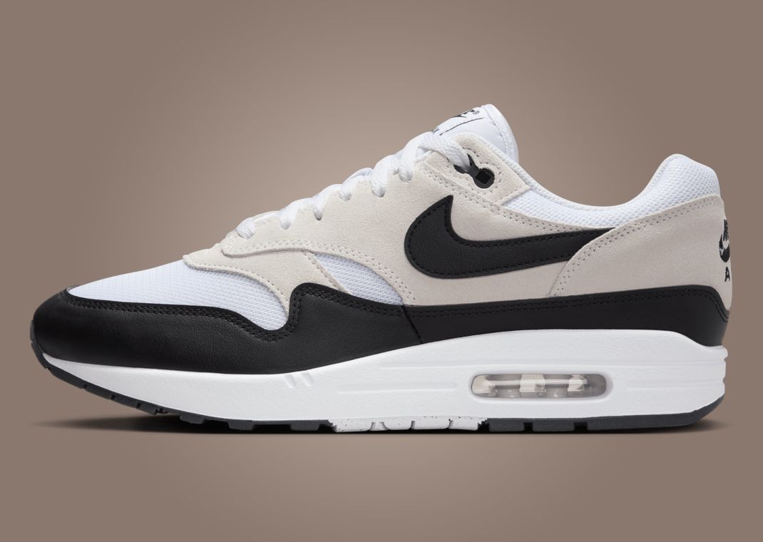 Nike Air Max 1 White Black Lateral