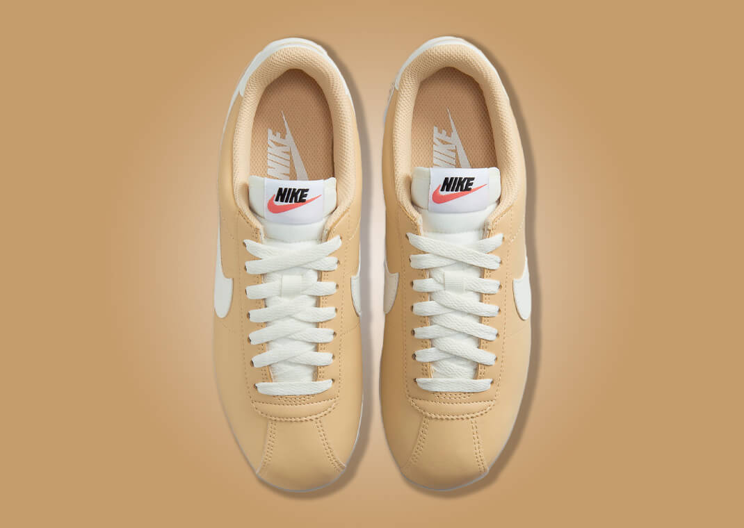 [NIKE]★WS Cortez Sesame Sail★ Nike Dresses The Cortez in Smooth Sesame Leather