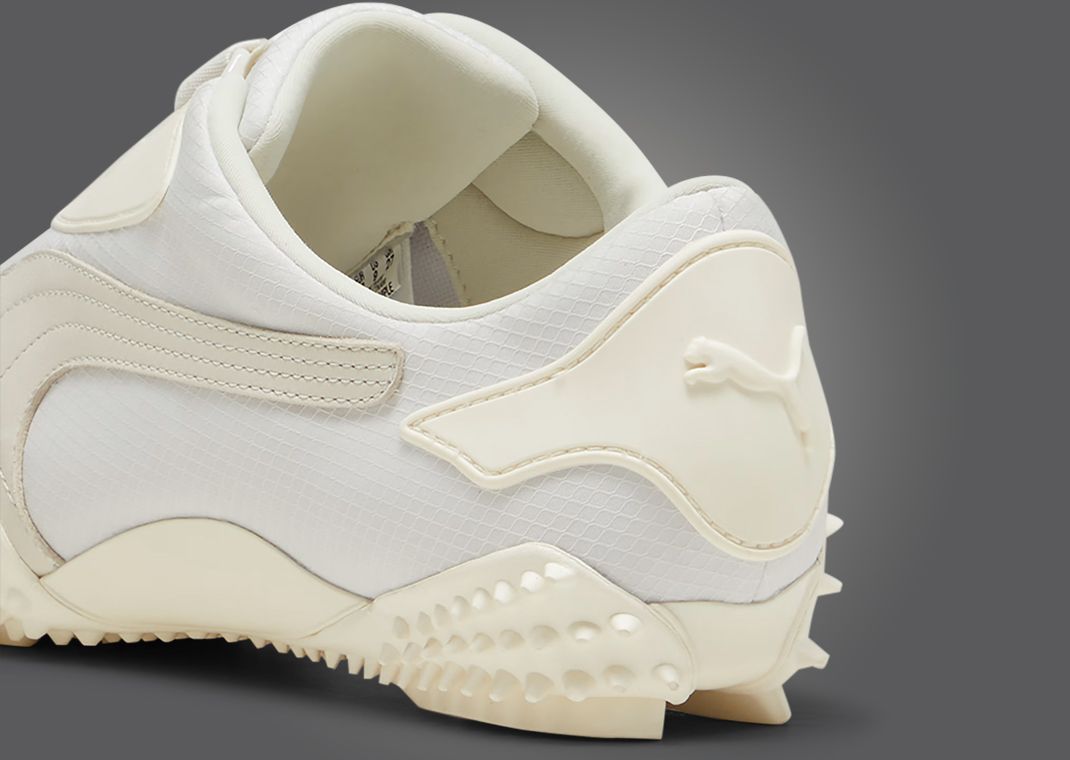 Puma Mostro Monochromatic Frosted Ivory Heel Detail