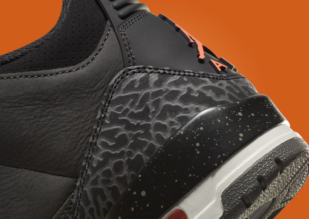 Air Jordan 3 Retro Fear (2023) Heel Detail