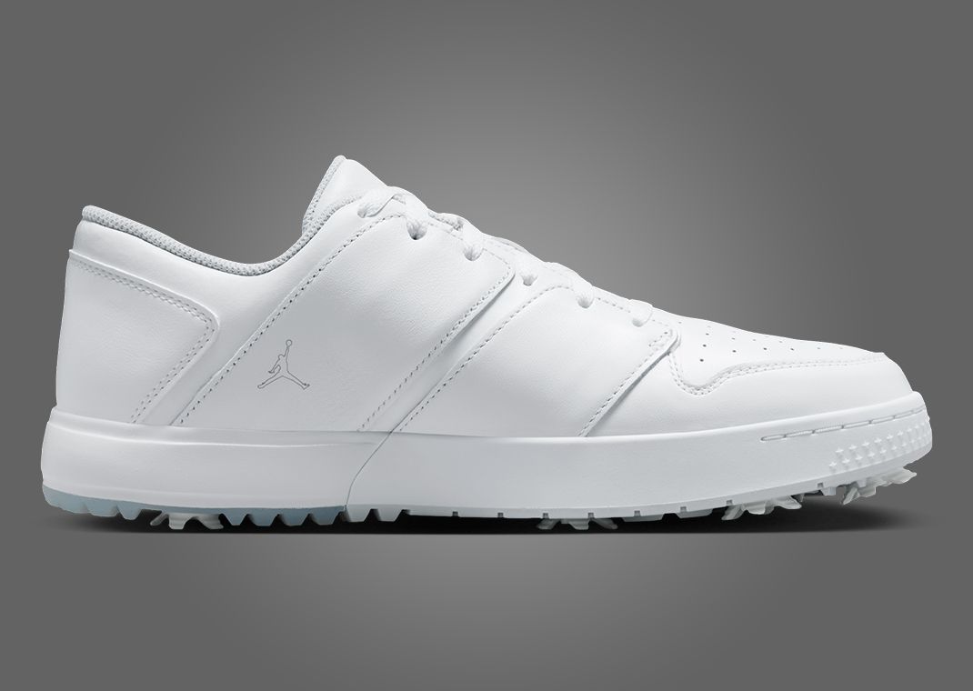 Air Jordan Nu Retro 1 Low Golf Triple White Medial
