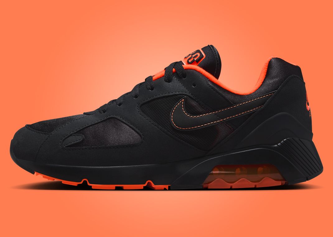 Nike Air 180 Black Hyper Crimson Lateral