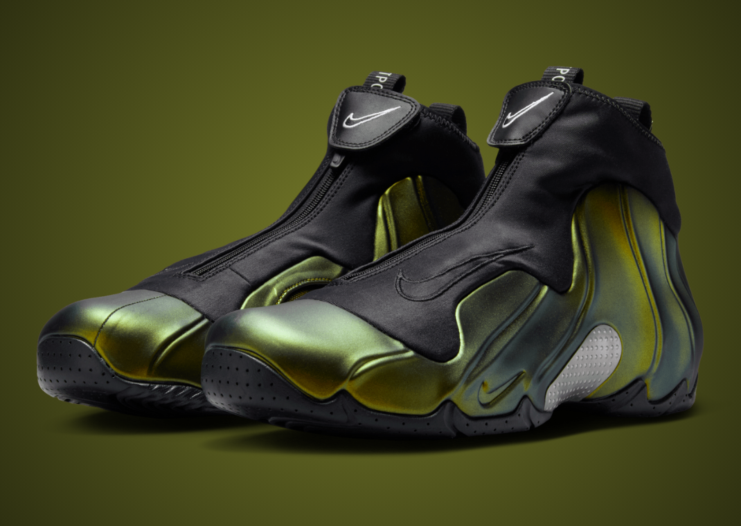 Nike Air Flightposite Metallic Gold Angle